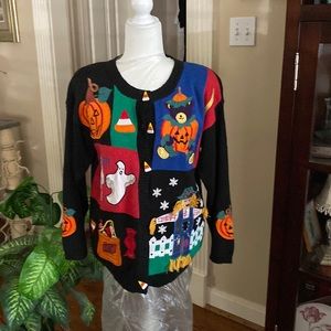 Yarn works brand Halloween sweater